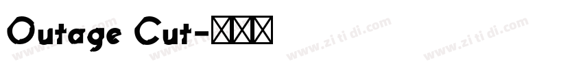 Outage Cut字体转换